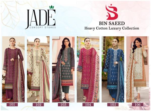 Jade Bin Saeed Lawn Cotton Exclusive Designer Dress Material